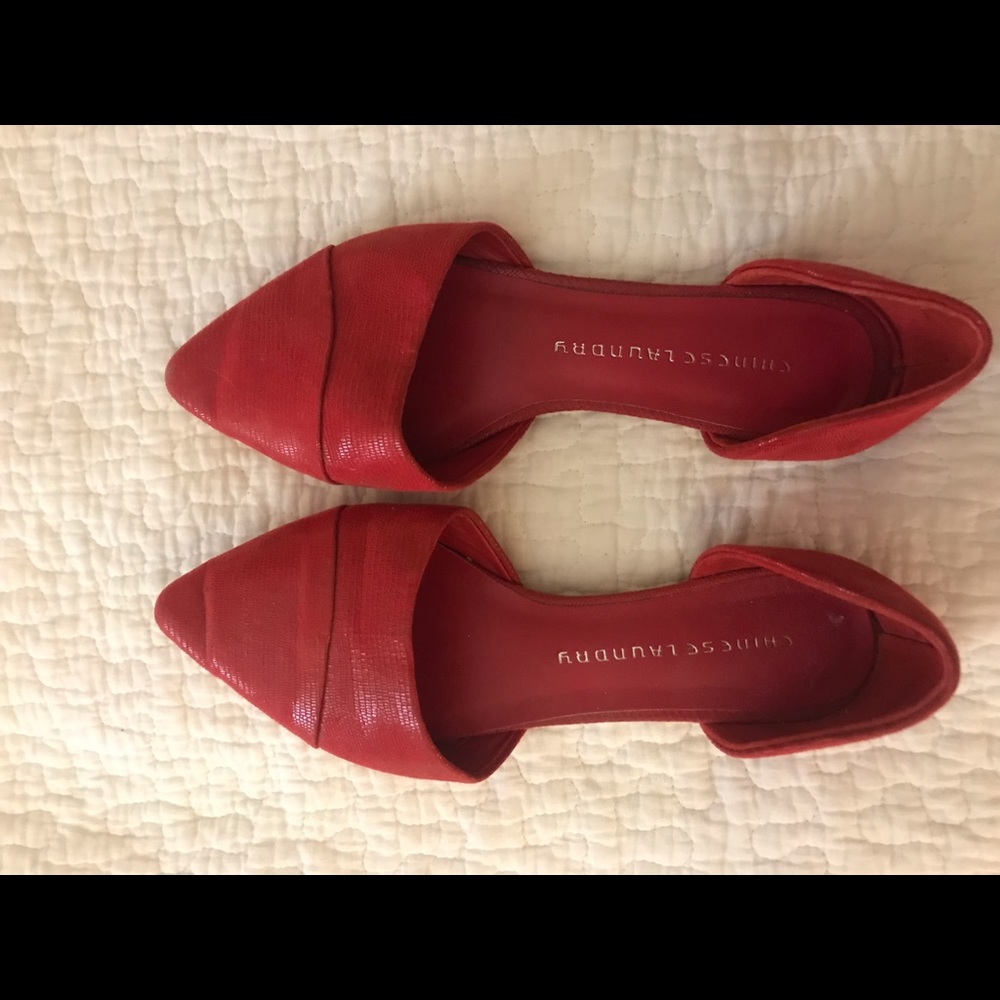 Chinese Laundry Red Flats 8.